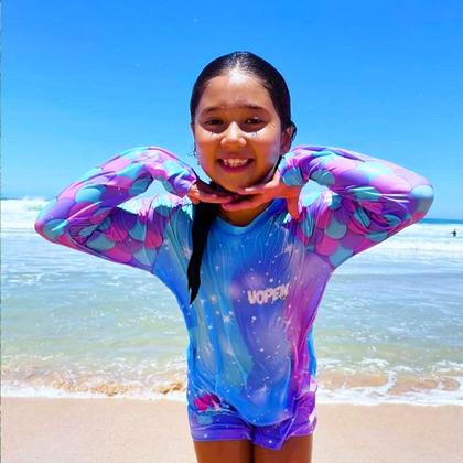 Imagem de Camisa proteção Solar Intantil - Surfing Shark