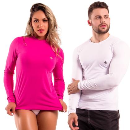 Imagem de Camisa Proteção Solar UV 50 Camiseta Térmica Dry Fit