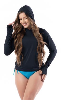 Imagem de Camisa Proteção Solar Uv Feminina Com Touca/capuz