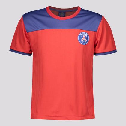 Imagem de Camisa PSG Grasp Infantil Vermelha e Azul