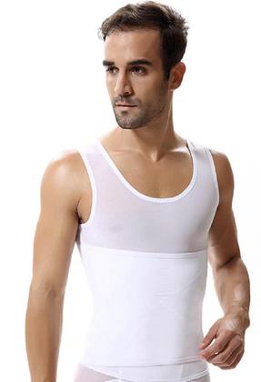 Imagem de Camisa Regata Cinta Modeladora Redutora Masculina Postura Redutora Abdominal Slim 405