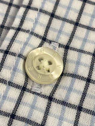 Imagem de Camisa Reserva Masculina Office Enxuto Grid Duplo Dust Azul