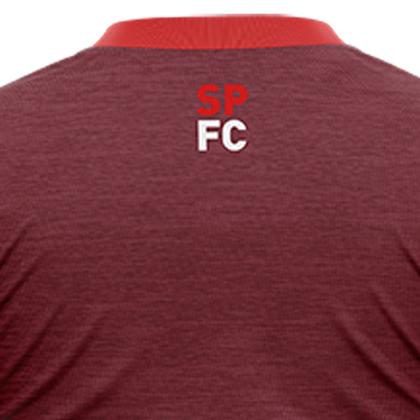 Imagem de Camisa São Paulo Oficial Poliester Bordô Digno Braziline