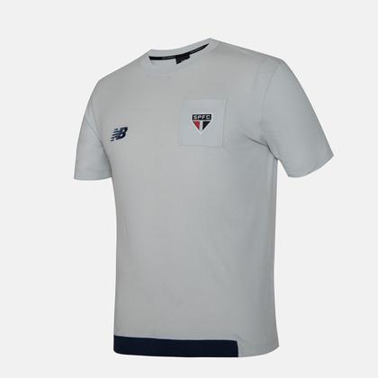 Imagem de Camisa São Paulo Viagem 1 24/25 New Balance Original Cinza