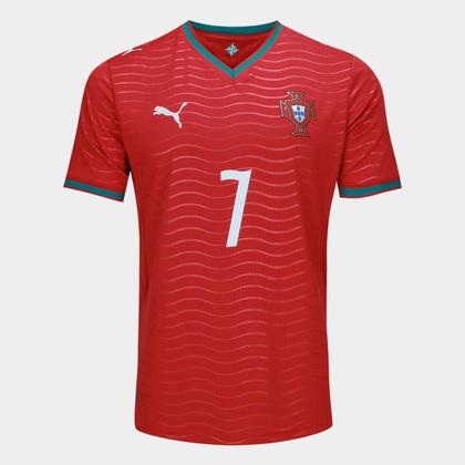 Imagem de Camisa Seleção Portugal Home 2026 N7 C. Ronaldo Torcedor Puma Masculina