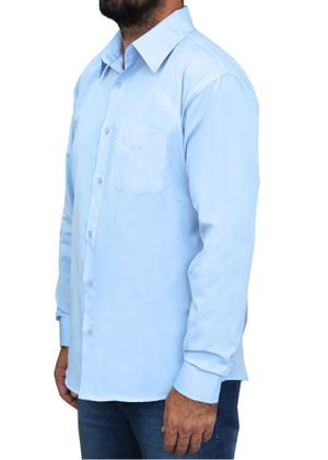 Camisa Social adulto Manga Longa Masculina Com Bolso - Maximus Imagem de Camisa Social adulto Manga Longa Masculina Com Bolso