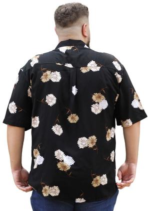 Imagem de Camisa Social Estampada Floral Adulto Masculina 