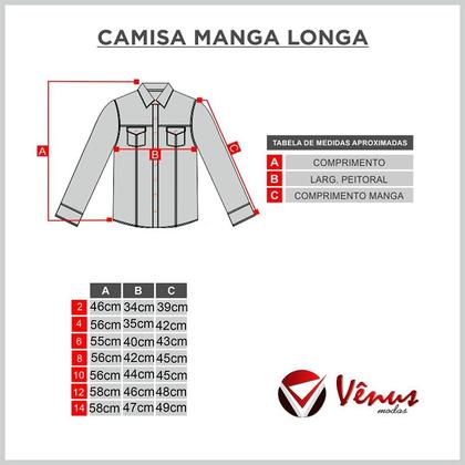 Imagem de Camisa Social Infantil Manga Longa Branca