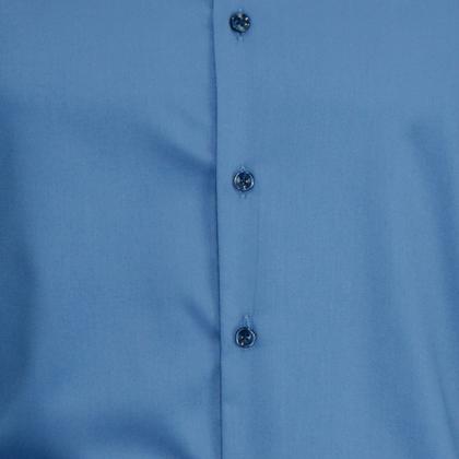 Imagem de Camisa Social Manga Longa Masculina Sem Bolso Luxuosa Slim