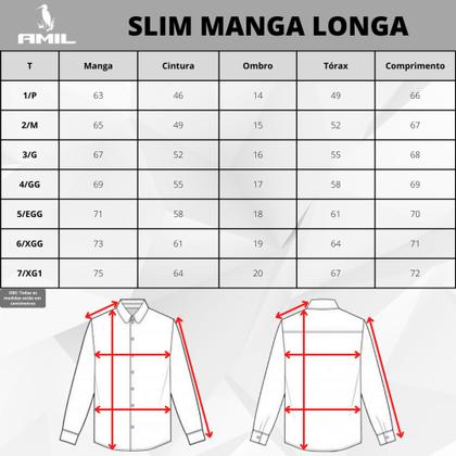 Imagem de Camisa Social Manga Longa Masculina Sem Bolso Luxuosa Slim