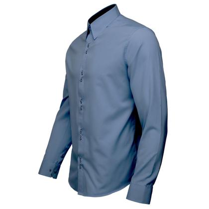 Imagem de Camisa Social Manga Longa Slim Blusa Masculina Camiseta