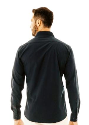 Imagem de Camisa Social Masc. Slim Fit Easy Care Arrow - Preto