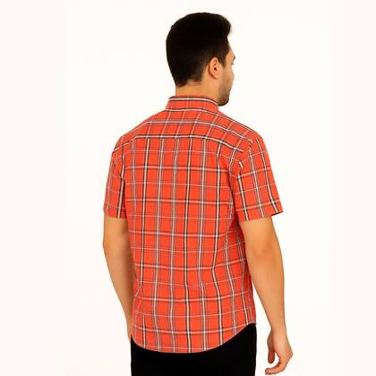 Imagem de Camisa Social Masculina Manga Curta De Algodão Xadrez