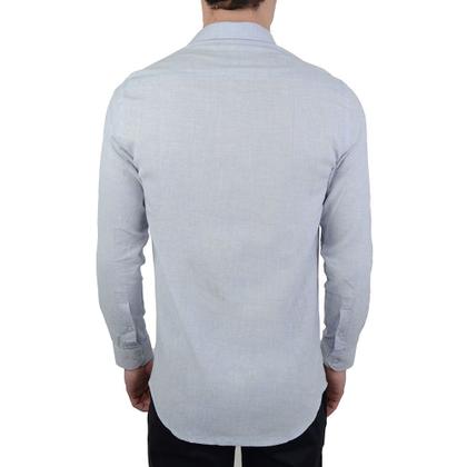 Imagem de Camisa Social Masculina Milani ML Slim Azul Mescla - 31424