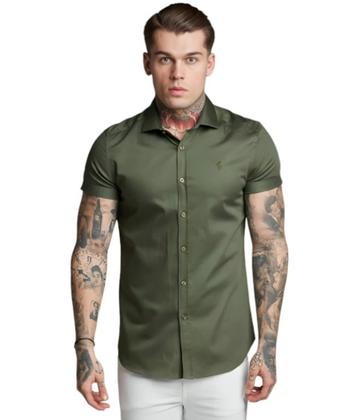 Imagem de Camisa Social  Masculino Slim Fit Premium Manga Curta