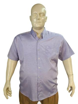 Imagem de Camisa Social Plus Size Manga curta 1952 com bolso