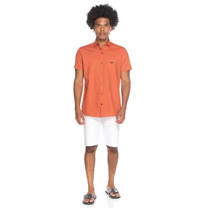 Imagem de Camisa Social Teodoro MC Slim Fit Masculina Lisa Casual