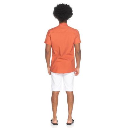 Imagem de Camisa Social Teodoro MC Slim Fit Masculina Lisa Casual