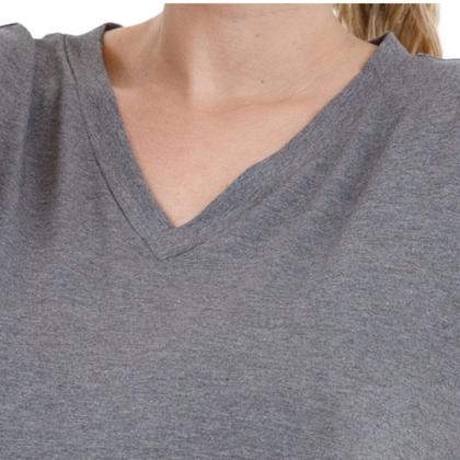 Imagem de Camisa T-shirts Plus Size Blusa Decote V Lisa 3013.6.C2