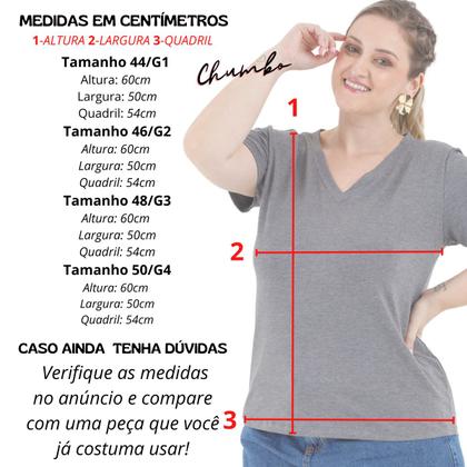 Imagem de Camisa T-shirts Plus Size Blusa Decote V Lisa 3013.6.C2