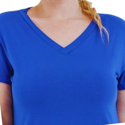 Imagem de Camisa T-shirts Plus Size Blusa Decote V Lisa 3013.6.C2