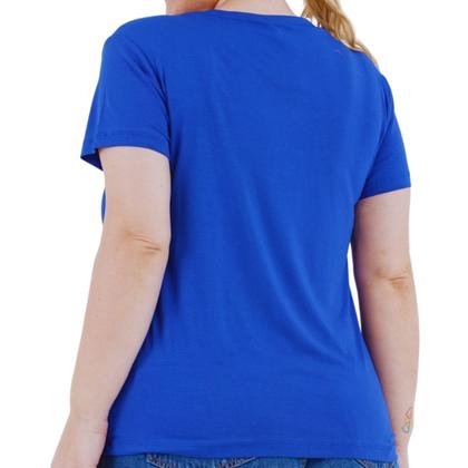Imagem de Camisa T-shirts Plus Size Blusa Decote V Lisa 3013.6.C2