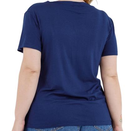 Imagem de Camisa T-shirts Plus Size Blusa Decote V Lisa 3013.6.C2