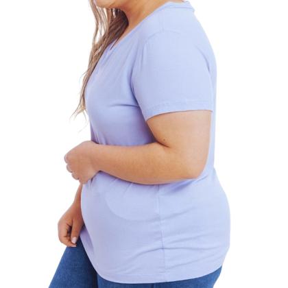 Imagem de Camisa T-shirts Plus Size Blusa Decote V Lisa 3013.6.C2