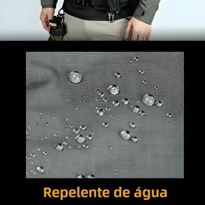 Imagem de Camisa Tática Masculina de Combate - Camuflada, 1/4 de Manga Com Zíper e Rip Stop