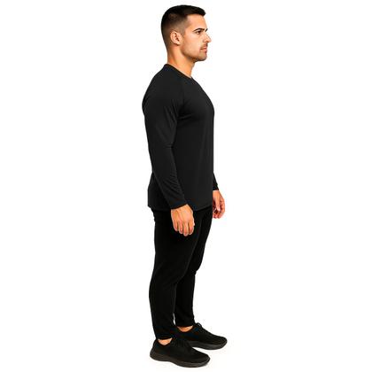 Imagem de Camisa Térmica Masculina DryFit Anti Suor Proteção UV50