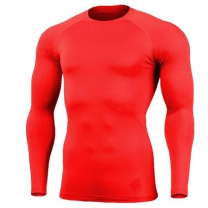 Imagem de Camisa Térmica Masculina Uv 50+ Segunda Pele Camiseta Blusa Malha Fria