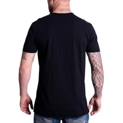 Imagem de Camisa tshirt masculina blusa 100% algodão casual corte a fio sem acabamento regata malha premium moderna reta despojada com estampa motocicle