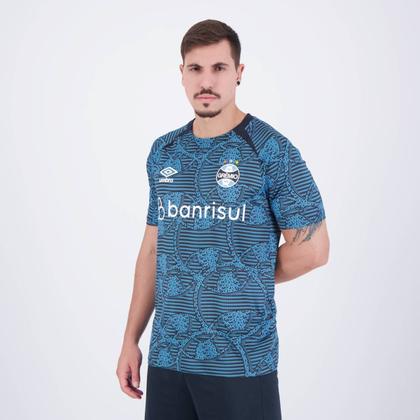 Imagem de Camisa Umbro Grêmio Aquecimento 2024 Azul