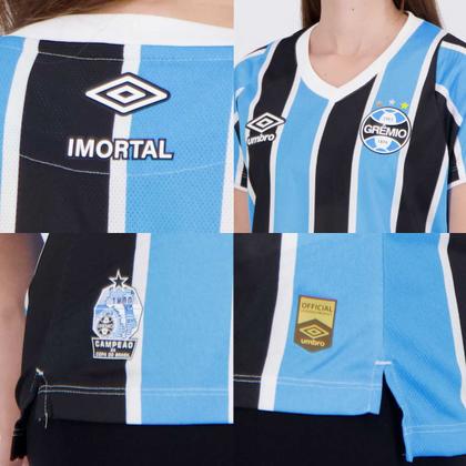 Imagem de Camisa Umbro Grêmio I 2024 Feminina Jogador