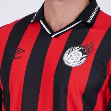 Camisa Umbro Jersey F.C Vermelho e Preto - Camisa de Time