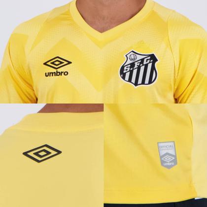 Imagem de Camisa Umbro Santos Goleiro 2024 Amarela