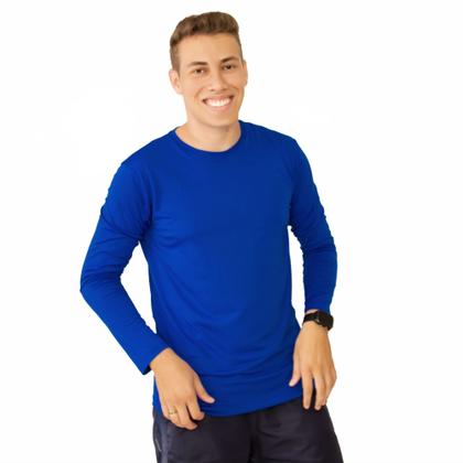 Imagem de Camisa UV Masculina Manga Longa Praia Camiseta Proteção Solar 50+ Térmica Piscina Ciclismo