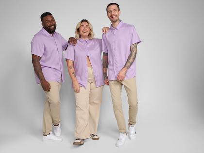 Imagem de Camisa Vista Magalu Lisa Manga Curta
