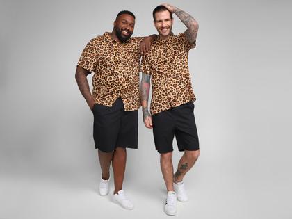 Imagem de Camisa Vista Magalu Manga Curta Viscose Onça