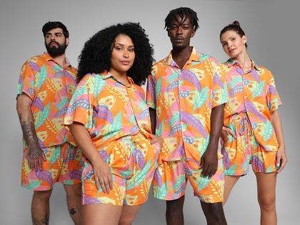 Imagem de Camisa Vista Magalu x Flora Yumi Estampada