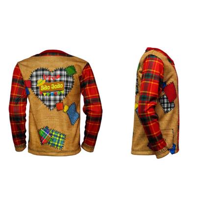 Imagem de Camisa Xadrez Festa Junina Infantil pra Menino Blusa Quadriculada Manga Longa de Frio Dança Escola Quermesse Quadrilha