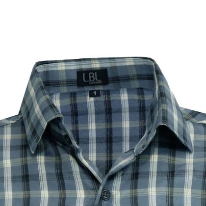 Imagem de Camisa Xadrez LBL Masculina Manga Curta Com Bolso Elegante 3038