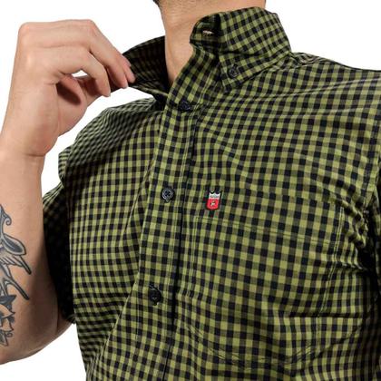 Imagem de Camisa Xadrez Manga Curta Os Vaqueiros Tradicional Country