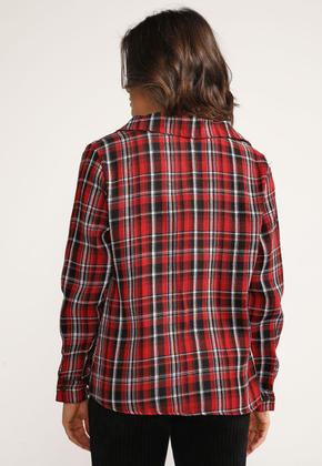 Imagem de Camisa Xadrez Vermelha Flanelada