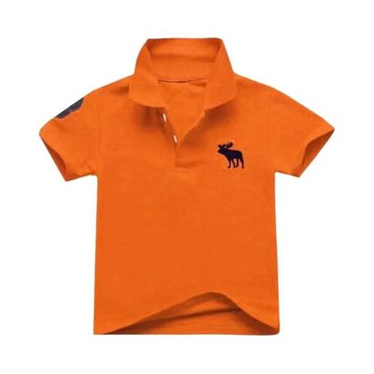 Imagem de Camisas Polo Bebê Menino - Manga Curta, Bordado de Desenhos Animados (2-8 anos)