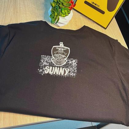 Imagem de  Camiseta 100% Algodão One Piece Sunny V2 Cor Preto