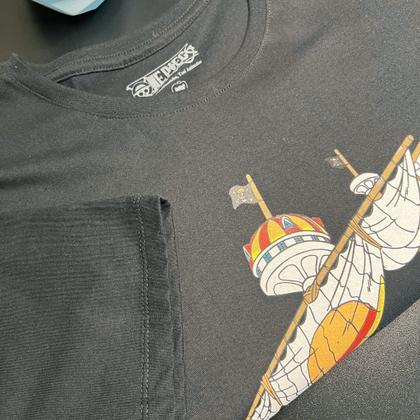 Imagem de  Camiseta 100% Algodão One Piece Sunny V2 Cor Preto