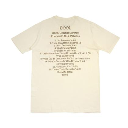 Imagem de Camiseta 100% Charlie Brown Jr Abalando sua Fábrica - DiscografiaX Tamanho:G1Cor:BrancoGenero:Masculino