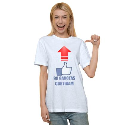 Imagem de Camiseta 99 Garotas Curtiram Camisa Personalizada Blusa Adulto Algodão com Poliéster