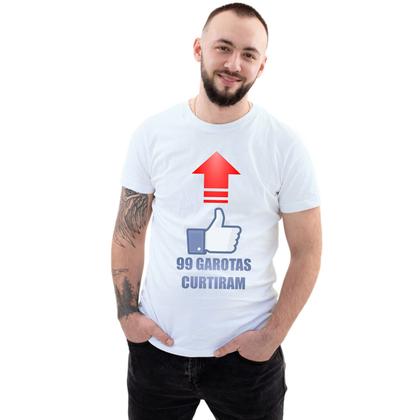 Imagem de Camiseta 99 Garotas Curtiram Camisa Personalizada Blusa Adulto Algodão com Poliéster